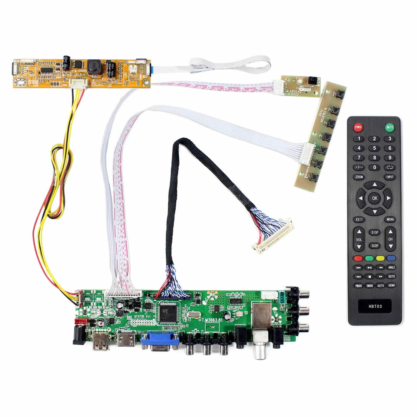 

T.M3663.81 HD MI VGA AV USB ATV DTV LCD Controller Board For 23.6" 1920x1080 lcd V236H1-LE2 V236H1-LE4 M236H3-LA2 M236H3-LA3