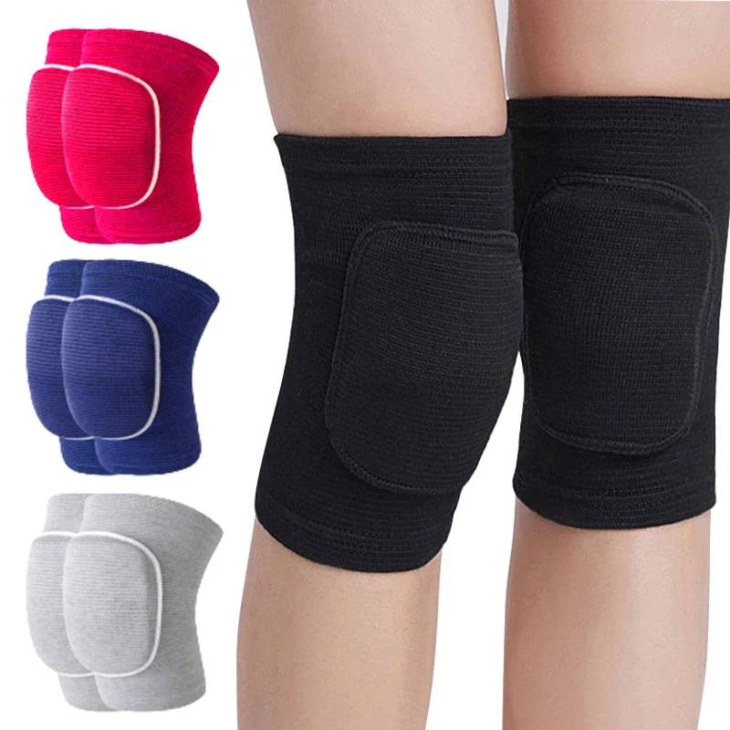 

2 Pcs Sports Knee Pads Compression Dancing Knee Protector Support Thickened Sponge Volleyball Yoga Crossift Knee Brace Adult Kid