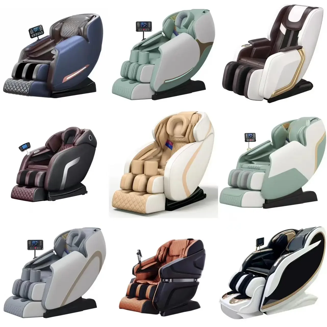 China Best 0 Gravity Electric 3d 4d Sl Track Salon Massage Chair Bed Full Body 2022