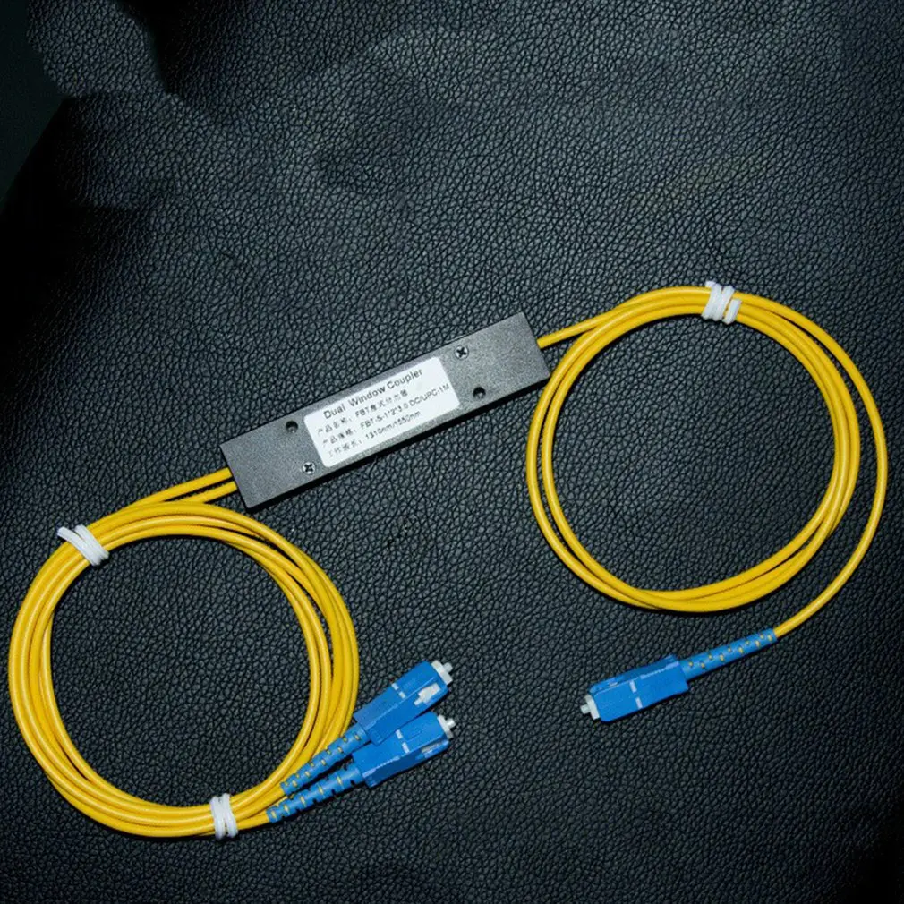 Splitter SC1 Split 2 Fiber Splitter One Split Two Pigtail Fiber 1x2 PLC Upc Splitter With SC/UPC Connector