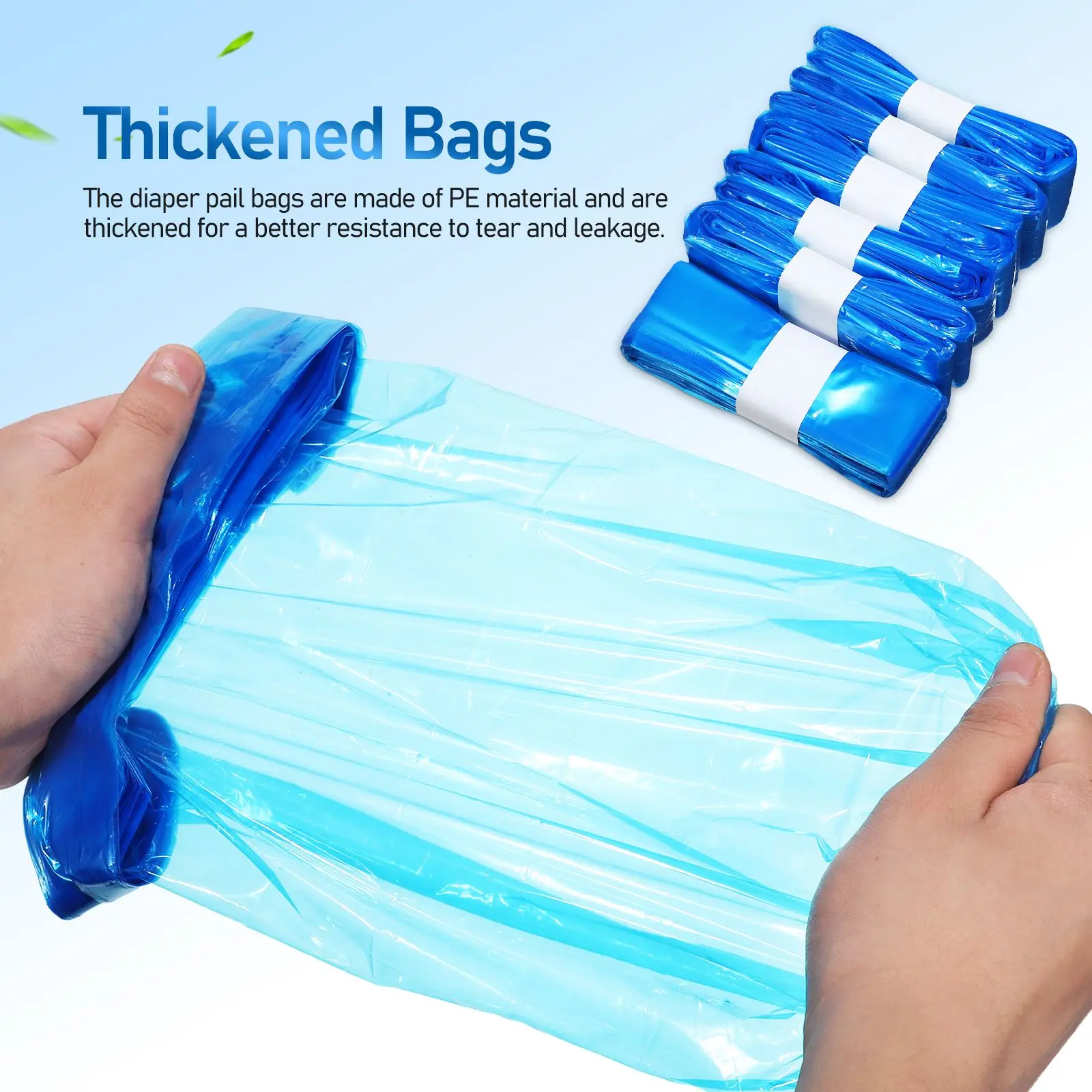 12pcs Refill Bags Baby Diaper Garbage Bags For Trash Bucket Replacement Liners Garbage Bag For Sangenic