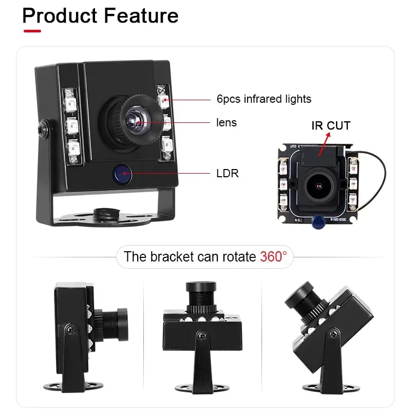 In stock 3506 1080P IR-CUT 5mm 70degree Infrared CMOS 1/2.7 USB Mini HD Industrial Camera Compatible with Linux Windows Android