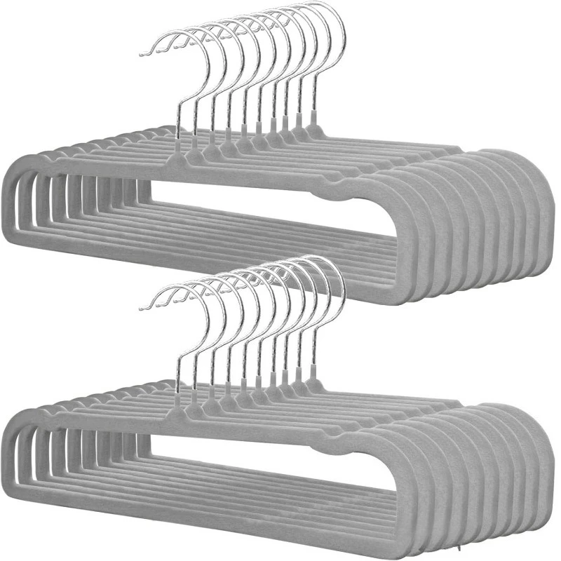 

10pcs Multifunctional Storage for Non-slip Adult Pants Hanger Wardrobe Storage Clothes Support Flocking Pants Hanger Hanger
