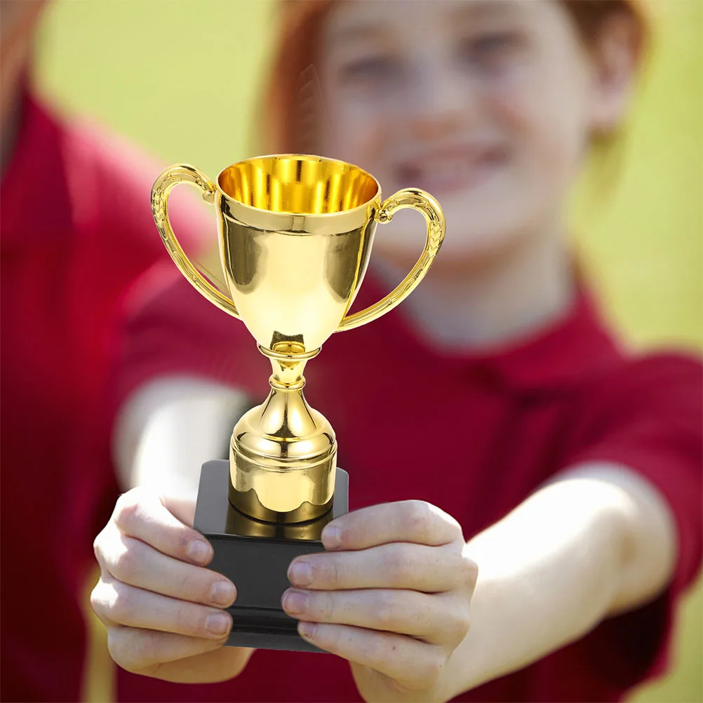 

Plastic Trophy for Gold Plastic Trophies Supply Award Trophy for Classroom Rewards Fun Events Celebration