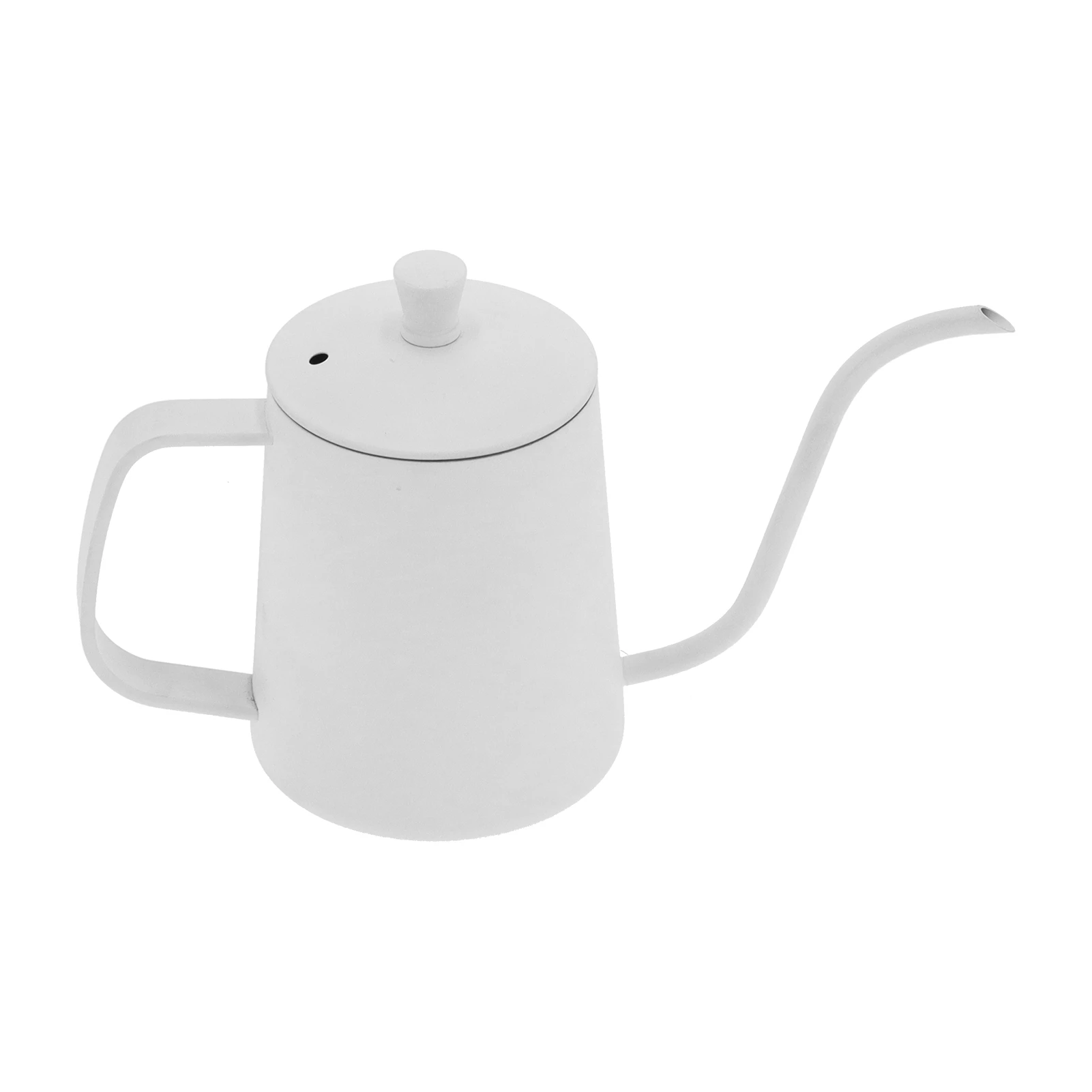 350ml Gooseneck Coffee Kettle 304 Stainless Steel Long Spout Tea Pot for Home Kitchen Office Hotel White/Black - view 4