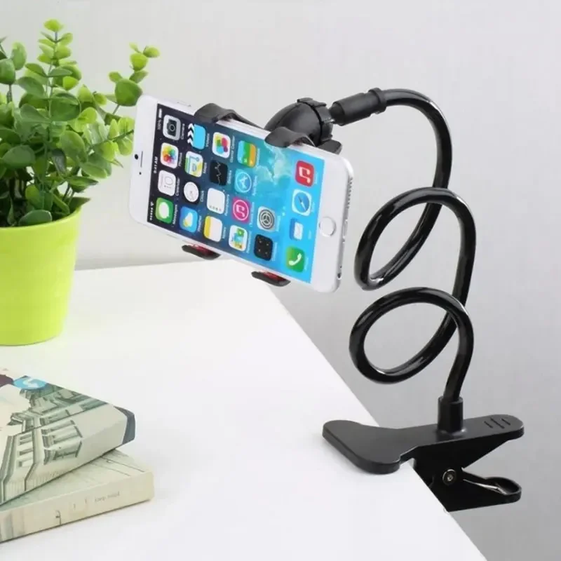 

Творческий ленивый держатель для телефона, гибкий регулируемый держатель для мобильного телефона, универсальный ленивый кронштейн 360° ° Регулируемая подставка с зажимом для телефона