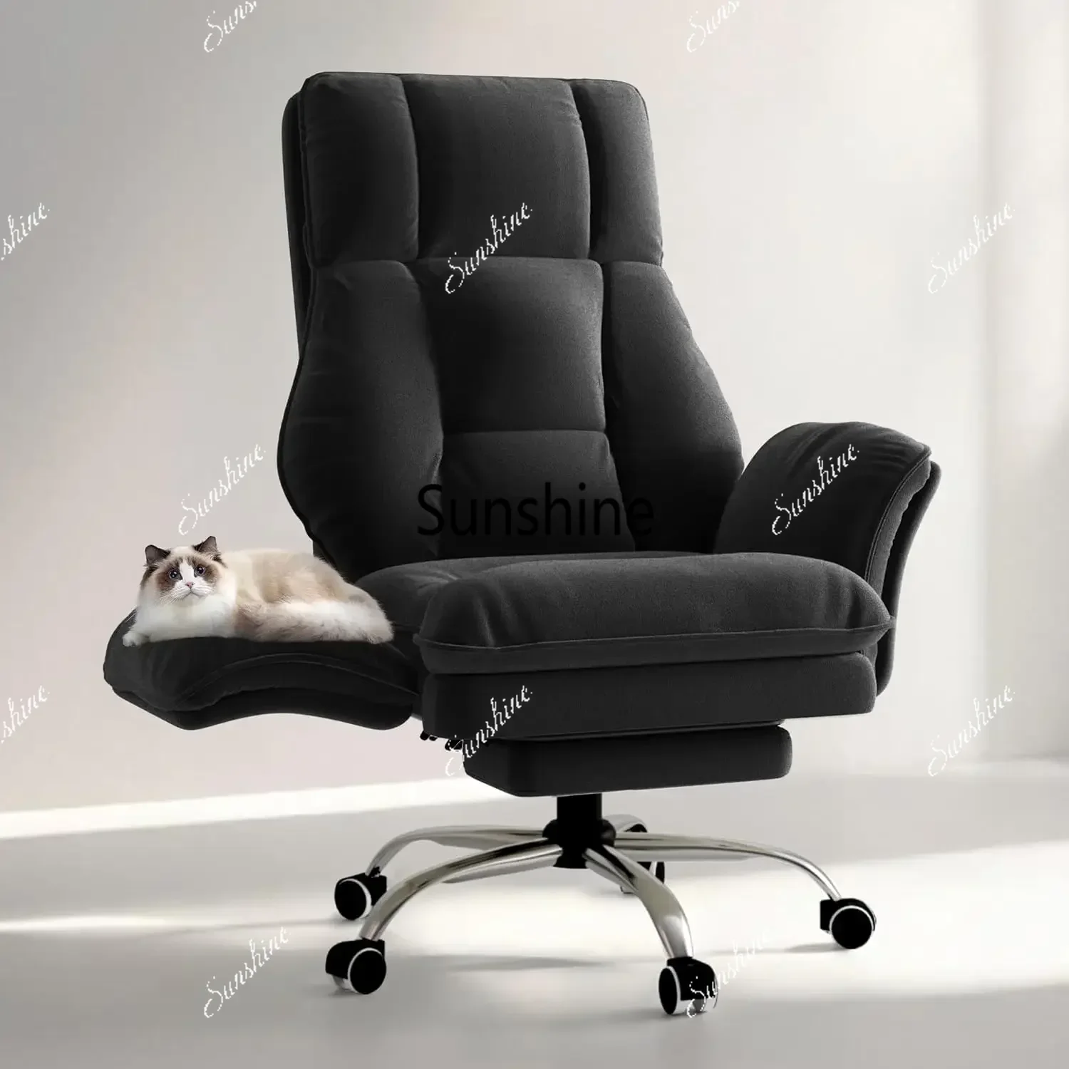 High Quality Big and Tall Ergonomic Executive Office Chair, Flip Armrest Gaming Chair for Cross‑Legged Sitting and Pet‑Friendly