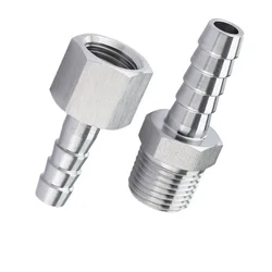 High Pressure M3/4/5/6/8/10/12/14/16 Metric Male Female To 3 4 5 6 8 10 12mm Hose Barb 304 Stainless Steel Pipe Fitting Connetor