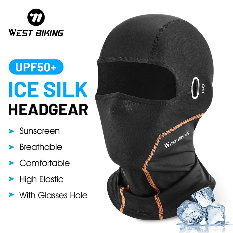 

WEST BIKING Summer Motorcycle Balaclava Bike Cycling Fishing Sun Protection Cool Hat Dustproof Face Cover Windproof Thermal Cap