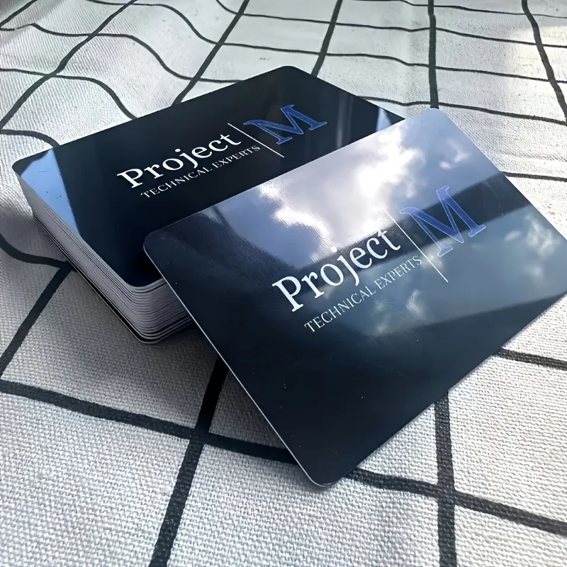 Custom Flexible PVC Business Cards Bendable Waterproof Holographic Texture Visiting Cards with QR Code Printing