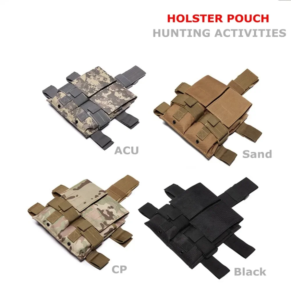 Portacargador táctico muslo 5.56/7.62 Molle para caza - imagen 5