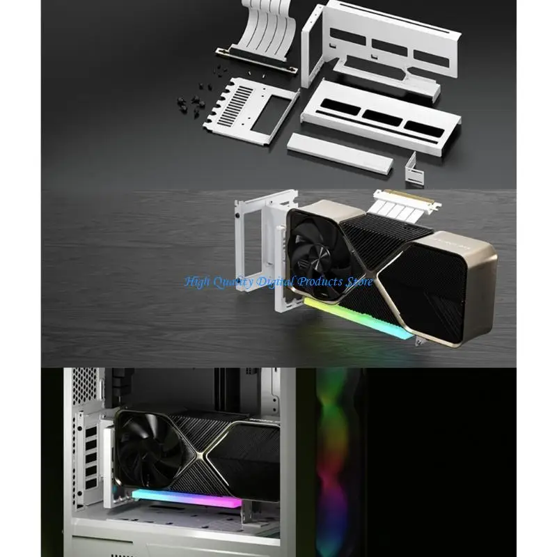 

U2JE Commonient PCIE ГПУ графическая карта вертикальная кронштейна для крепления для всех в одном ПК
