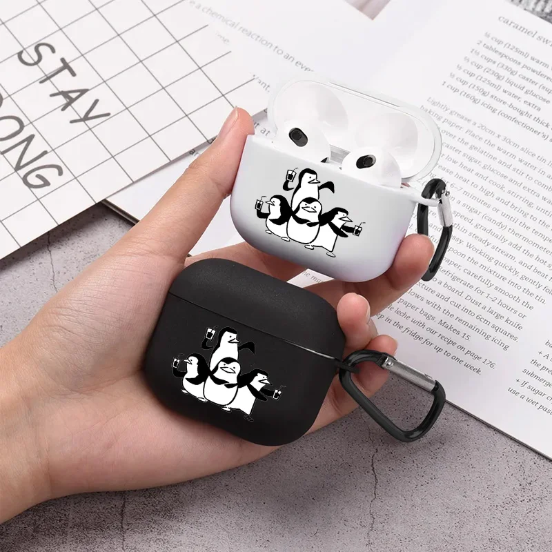 

Funny Penguin Pattern Airpod Case Earphone Cover for AirPods 2 3 Pro 2nd Generation Case Perfect Gift for Teen Boys Girls