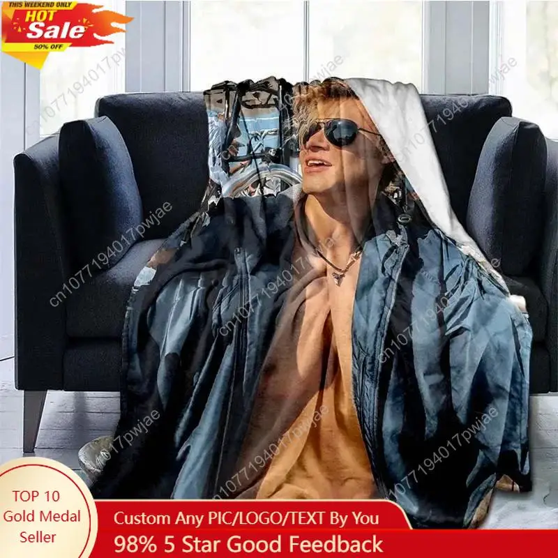 Rudy Pankow JJ Maybank Blanket Flannel Plush Blanket Soft Warm Movie Blanket Bedroom Living Room Sofa Custom blankets