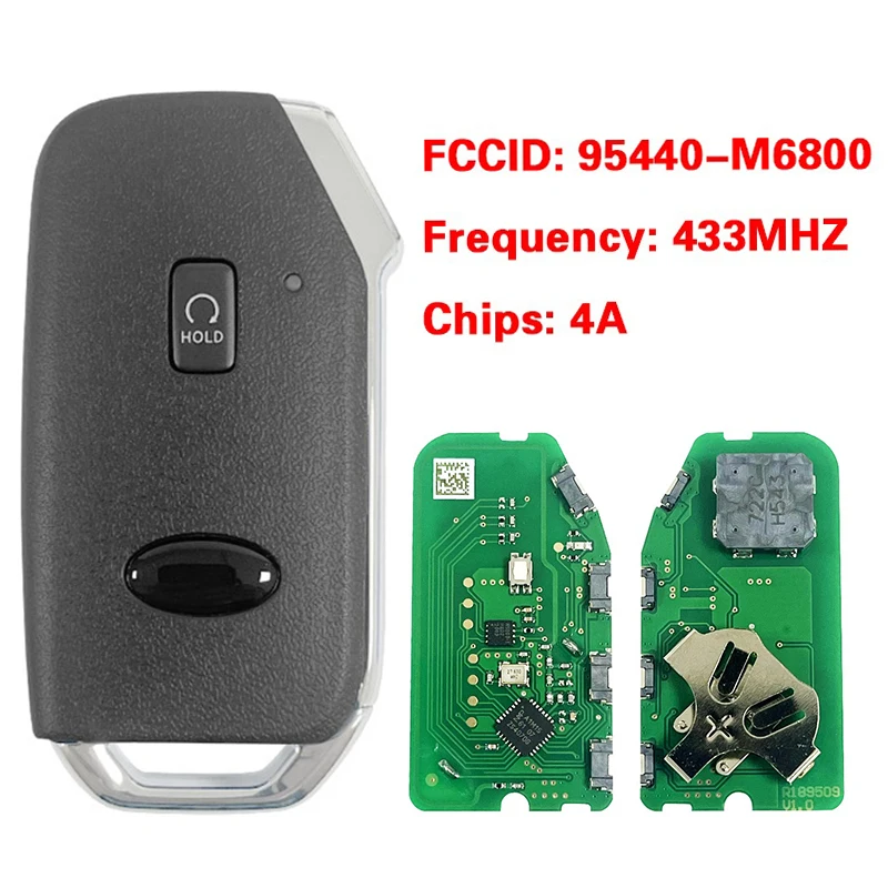 

CN051293 послепродажного обслуживания, 5 кнопок, умный дистанционный ключ FCC 95440-M6800, чип 4A, 433 МГц, без ключа, для KIA Forte 2021