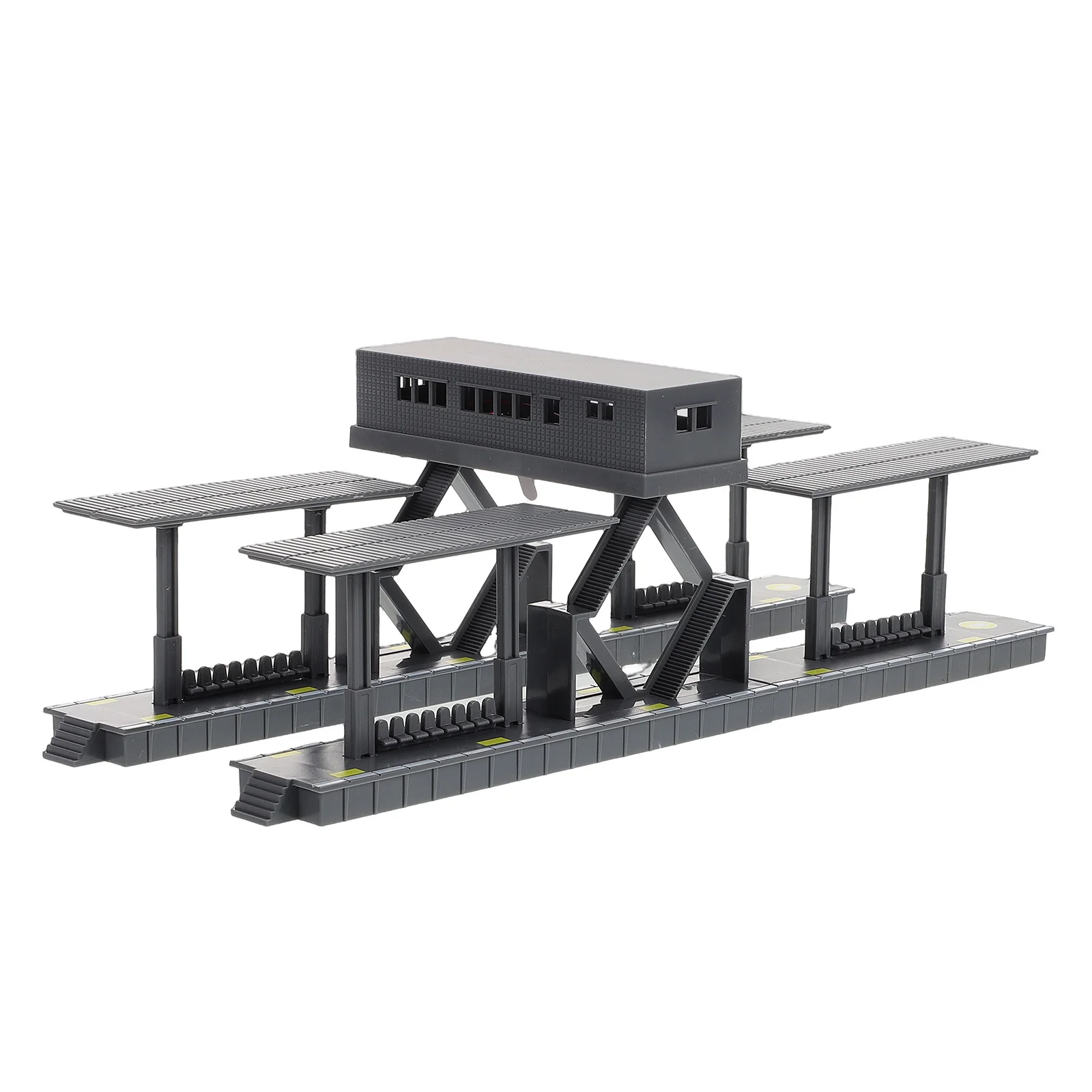 

1 комплект, комплект для сборки платформы поезда «сделай сам», реалистичный пейзаж железной дороги, пластиковая диорама для детей, креативный декор железной дороги «сделай сам»