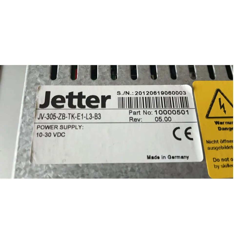 JV-305-ZB-TK-E1-L3-B3 Control screen For Jetter