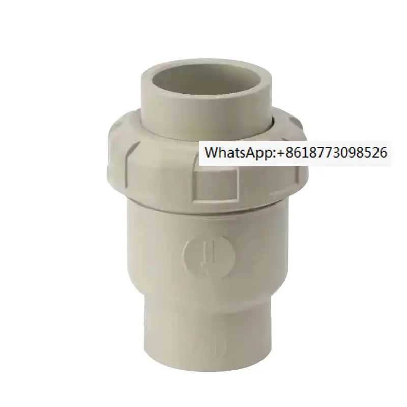 

PPH single ball core check valve PP-H check valve socket hot melt butt welding H11F-10S