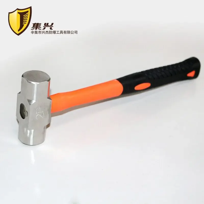 Stainless Steel Octagonal Hammer Handhammer 304 Anti magnetic Hammer Plastic Handle Handhammer Household Industrial