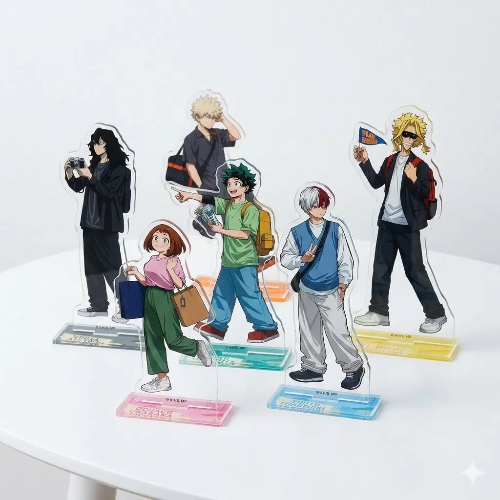 Мой герой ACADEMIA MHA TODOROKI OCHACO BAKUGO 15CM акриловой стенд брелок чистый двойной односторонний печать бюро портретов декора