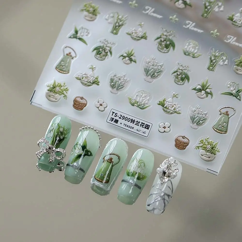 Fashion Art Painting Style Leaves Greek Totem Butterfly Nail Decals Manicure Accessories Nail Decorations Flower Nail Stickers