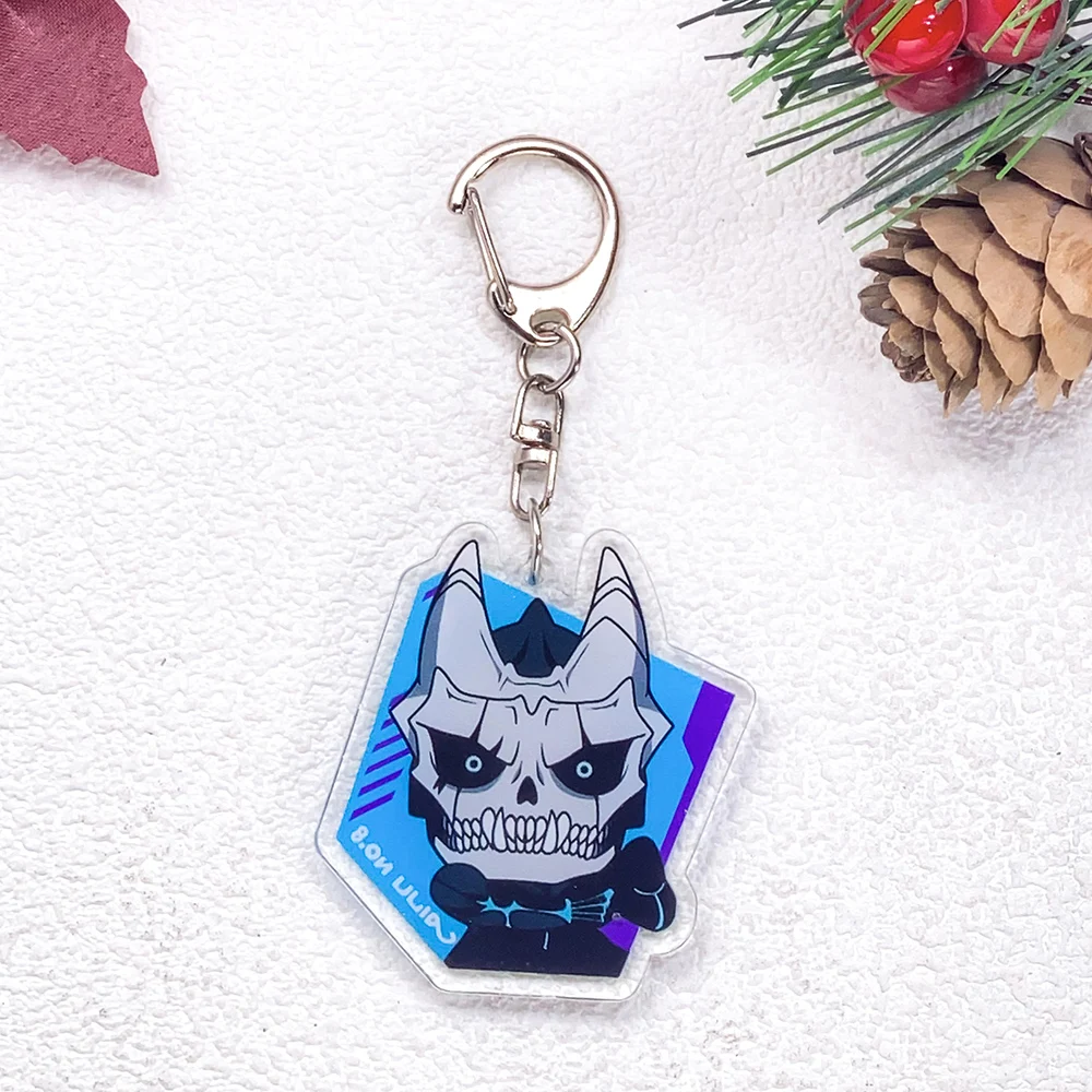 6Pcs Anime Figures Kaiju No. 8 Car Keychain Accessories Acrylic Cute Charms Pendant For Bag Funny Key Holder Backpack Decoration
