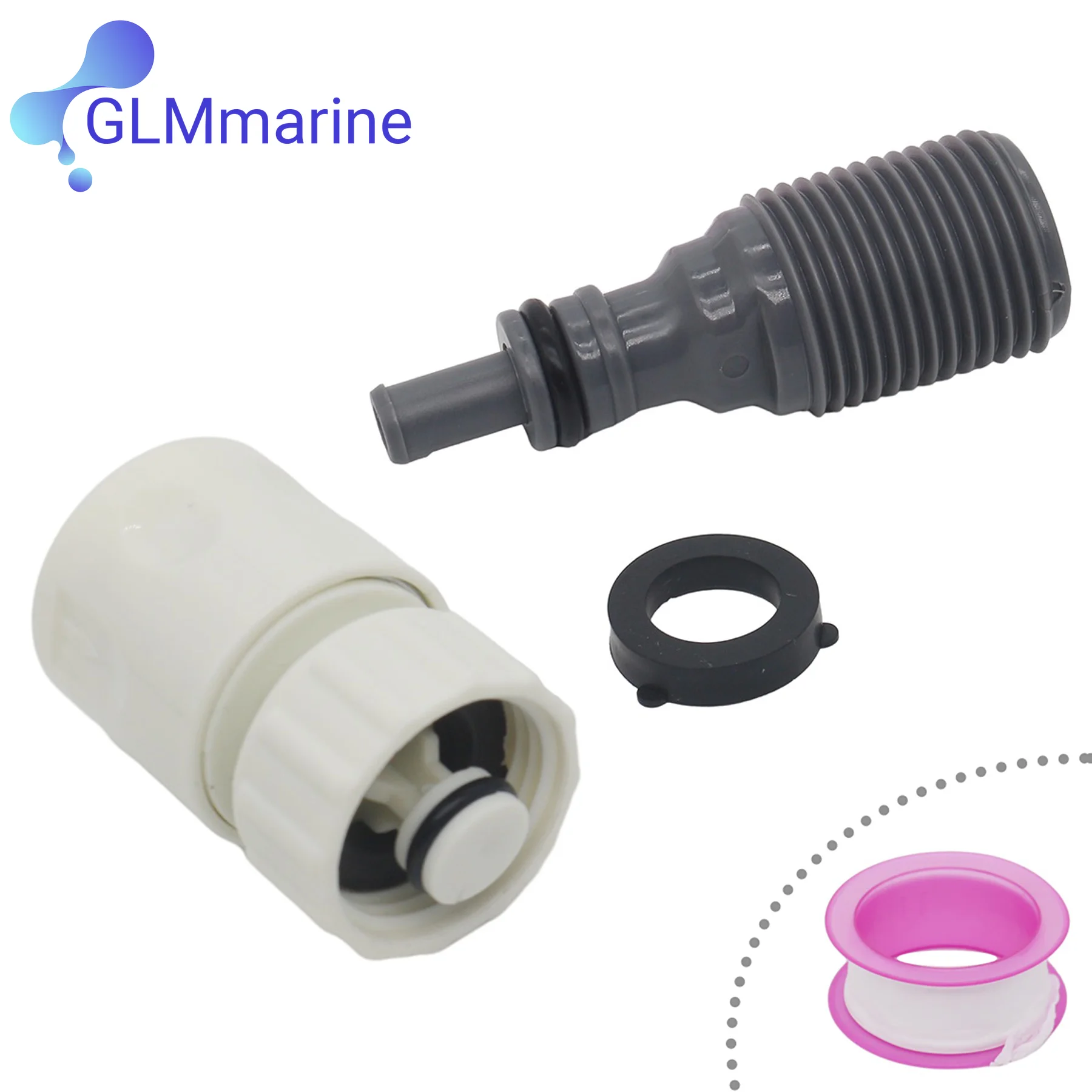 Marine Quick Flush Kit Water Hose Connector Efficiently Clears Sand Silt and Salt From Outboard Engines