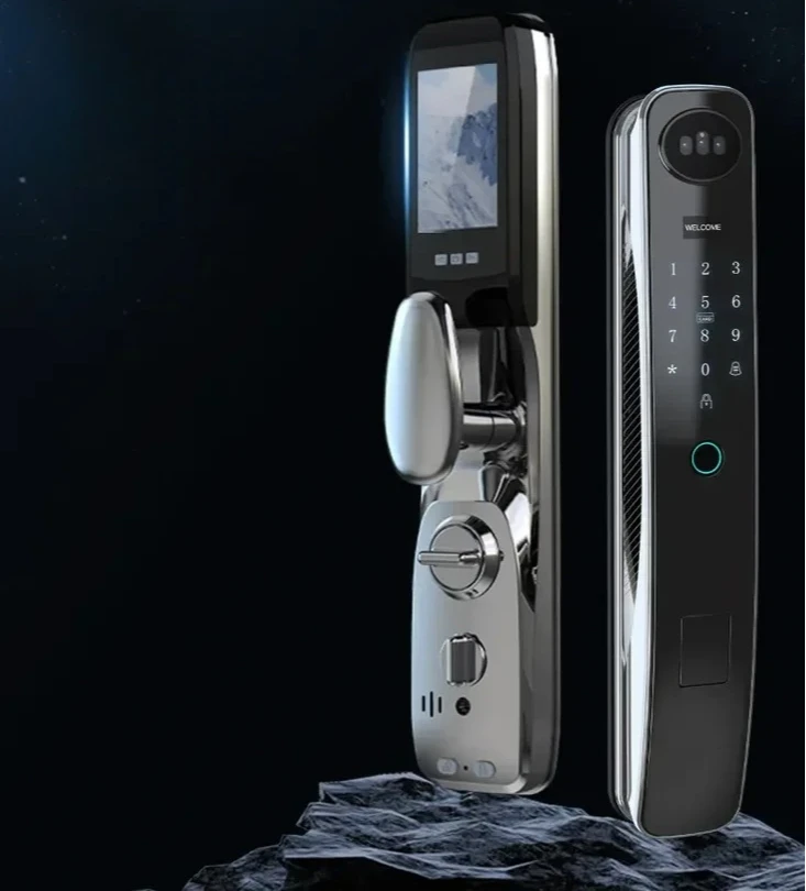 Smartier 3D Face Tuya Recognition Smart Door Lock with Camera Wifi Fingerprint Whole House Linkage New Style