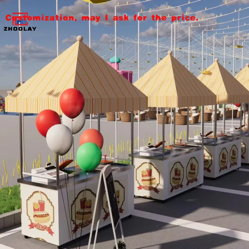 Custom.Event Stall متجر متنقل كشك الأحداث الاحتفالية التجارية الغذاء والمشروبات مخبز القهوة الكتب والألعاب كشك #1