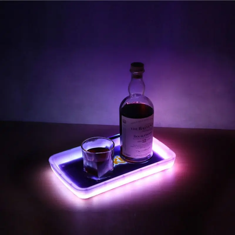 LED Rolling Tray for smoking Runty Manual Control Lighting Changes Glow Tray Tobacco Tray Box Smoking Accessories USB charging