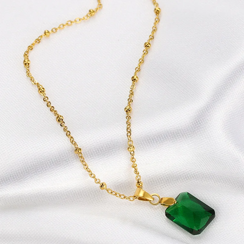 لعبة الوحش كوسبلاي هنتر وايلدز ألما قلادة المرأة قلادة مربع زركونيا قلادة قلادة الإكسسوار