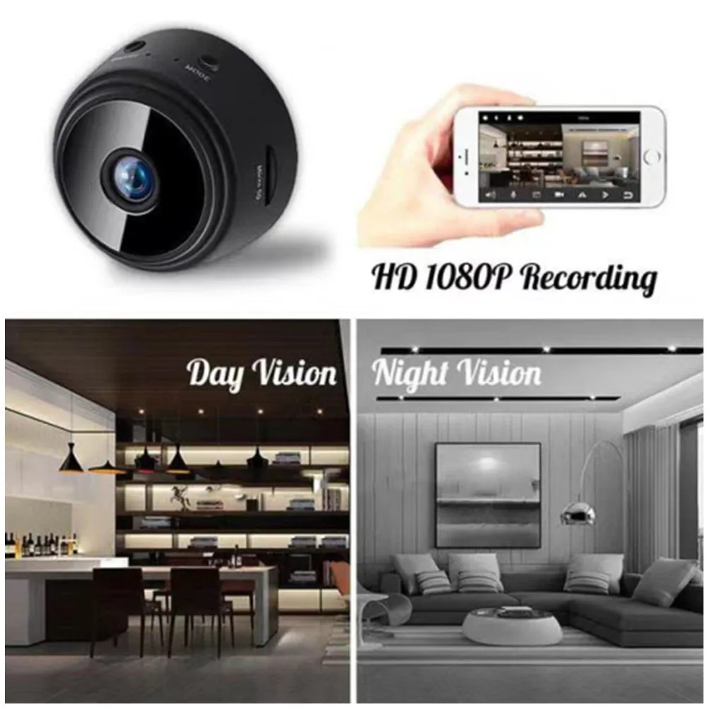 A9 Camera CCTV Camera Wifi Connect To Cellphone Wireless Security WiFi Camera 1080p HD Night Version Micro Voice Cameras