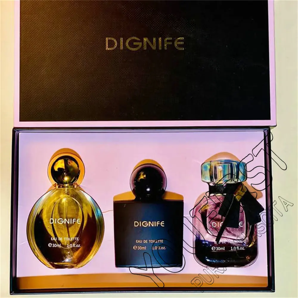 High Quality Perfume Women 90ml Original Dames Parfum Femme Floral Fruity Scent Body Spray Perfumes De Mujer Gift Box 3pcs Set