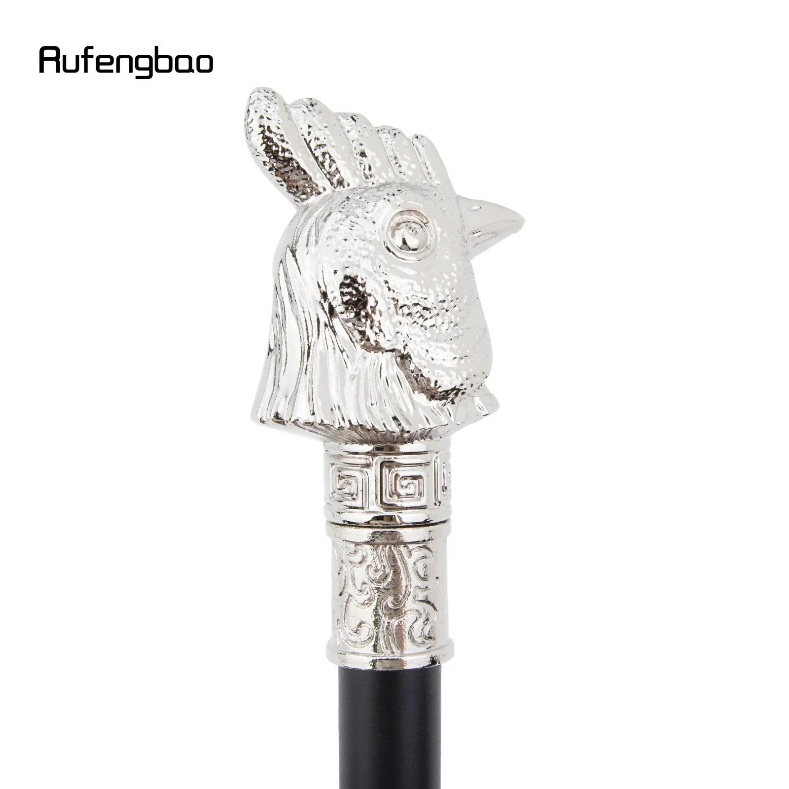 الأبيض الدجاج الديك رئيس الحيوان موضة عصا للمشي ديكور Cospaly خمر حفلة عصرية عصا للمشي Crosier 93 سنتيمتر