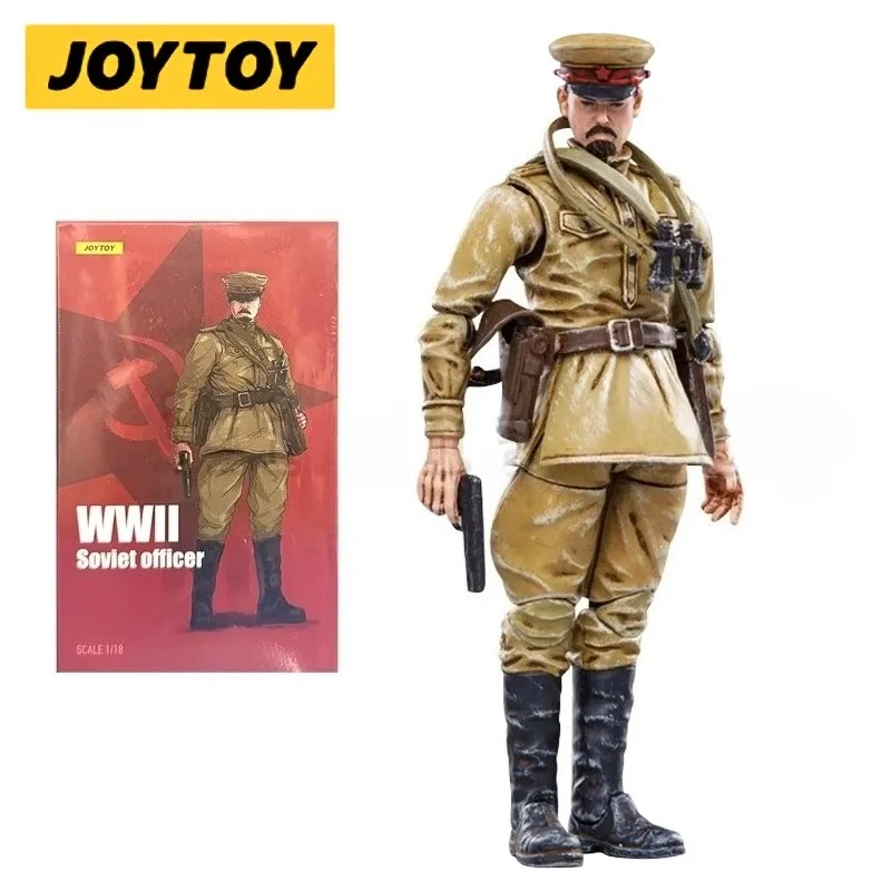 JOYTOY 1/18 3.75 figurine d'action de la seconde guerre mondiale, infanterie et officier soviétique, Wehrmacht allemande, modèle militaire en stock, cadeau