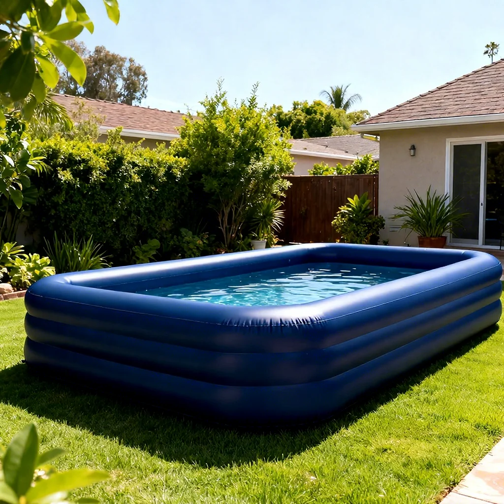Customized Inflatable Lounge Pool Large Iand Swimming Pool PVC Material with Reinforced Corners for Paddle Boat or Bumper Boats