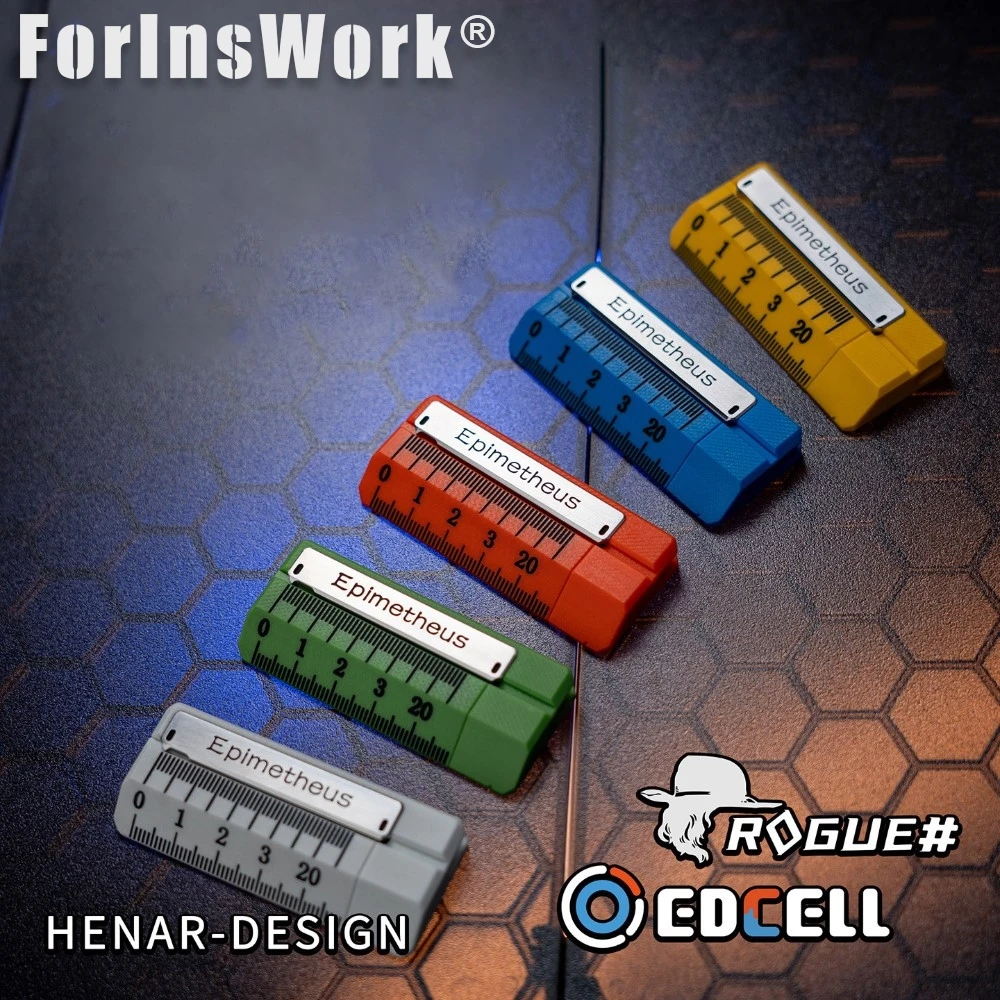 WANWUEDC&ROGUE G10 SS Ruler Mechanical Push Slider EDC Tools Stress Office Gadgets Escritorio Autism Toys