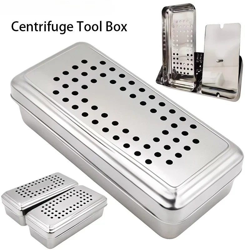 Dental PRF GRF BOX Stainless Steel Dental Implant Plate Rich Fibrin BOX PRF Odontologia Bone Compactors Dentist Instruments