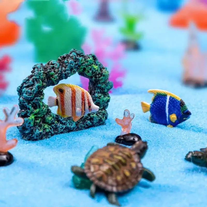 

3/5Pcs Simulated Mountain Coral Fish Tank Landscape Decoration Ornaments Miniature Landscape DIY Aquarium Decoration Accessories