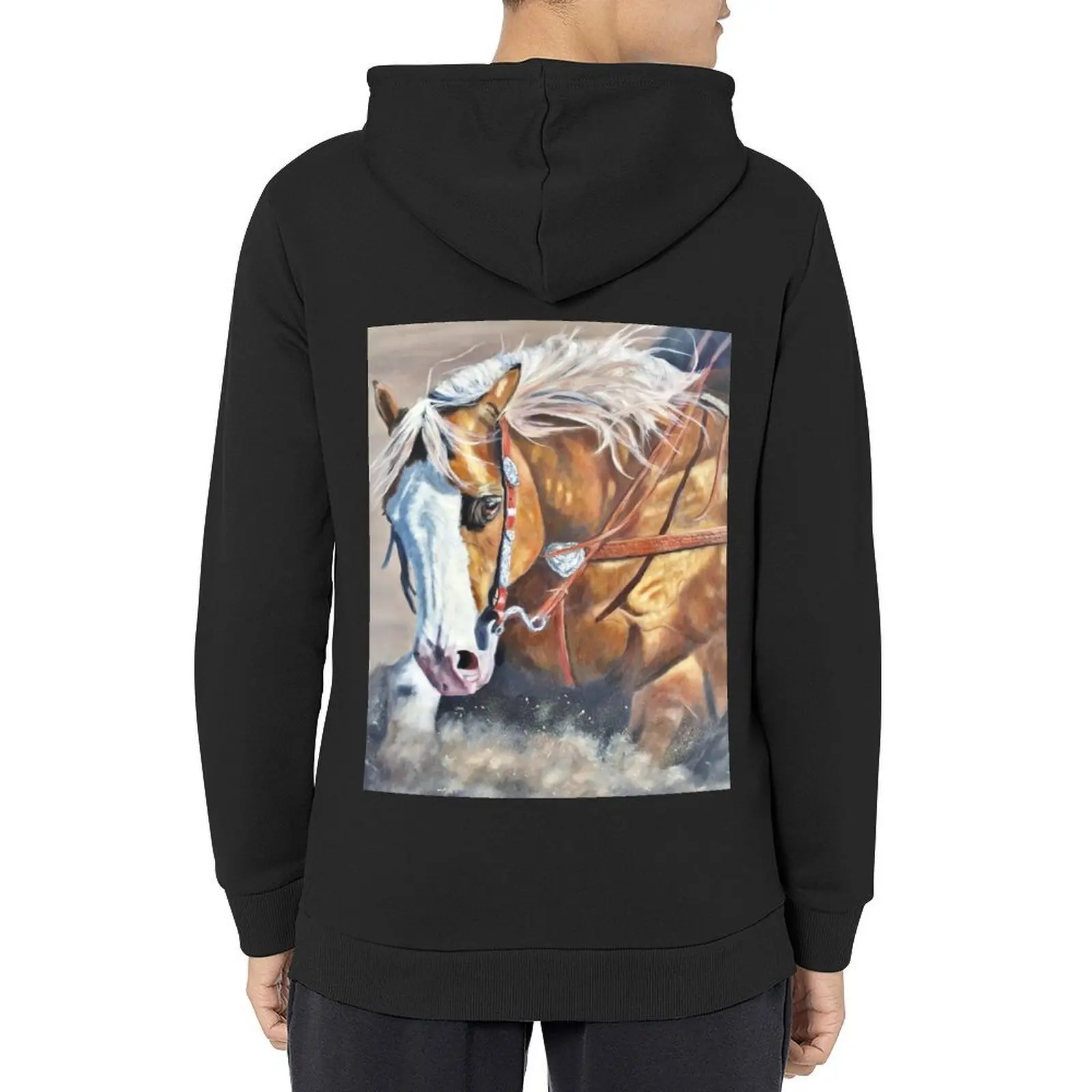 Reining Horse Hoodie ملابس الخريف على الطراز الكوري ملابس رجالية ملابس للرجال جديدة في هوديس وبلوزات