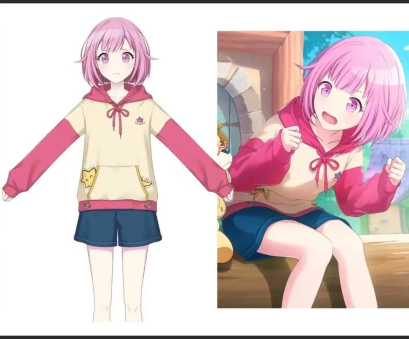 

Cosplay anime World Momom Fu Fuka Yume Cosplay Costume 2D Game Outfit Set