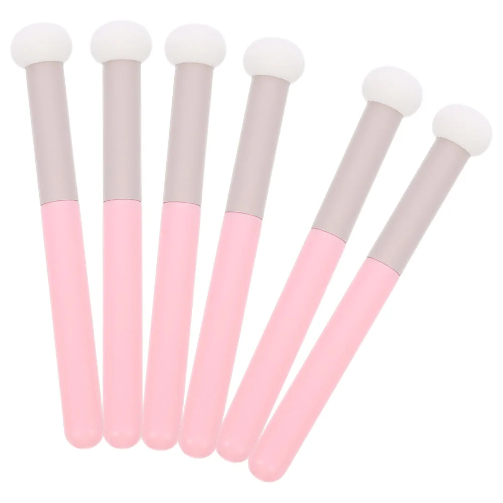 

6 Pcs Concealer Brush Sponge Beauty Make up Helpers Brushes Tool Makeup with Handle Copper Pipe Applicator Sponges for Blending