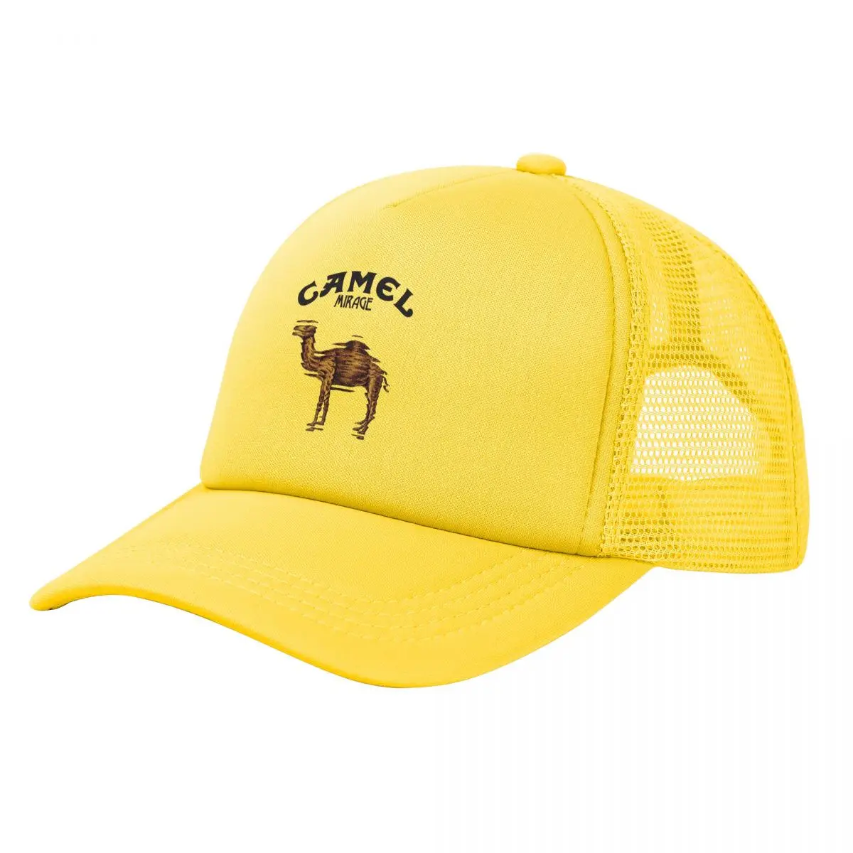 Camel Mirage Trucker Hat Men Women Fashion Animal Dad Hat Sun Caps Fishing Hat Breathable Snapback Caps Mesh Baseball Cap