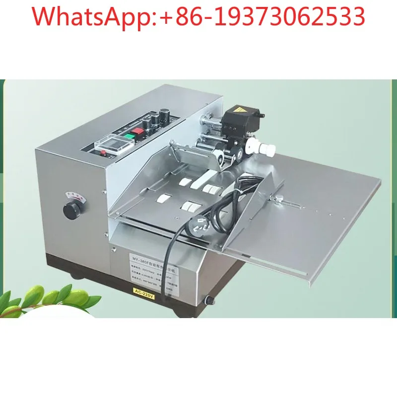 MY-380F Ink Wheel Black Printing Marking Machine, Digital Continuous Automatic Coding Machine Printer Non-Inkjet Printer