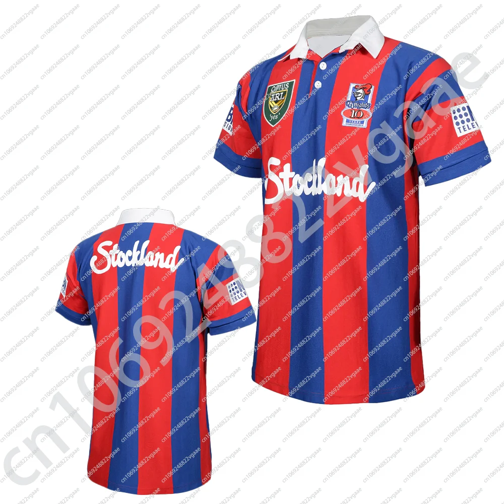 

Newcastle Knights Knights 1997, мужская футболка-поло в стиле ретро, футболка с домашним поездом, спортивная одежда, Джерси для мальчиков, одежда для регби, топ, горячий подарок