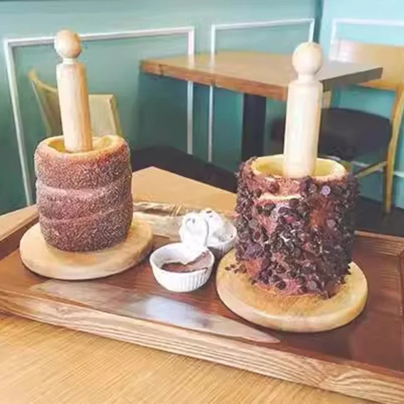 220V 110V Camino Torta Forno Rotolo Grill Macchina In Acciaio Inox Rotolo di Pane Cono di Gelato Kurtos Kalacs Waffle Maker