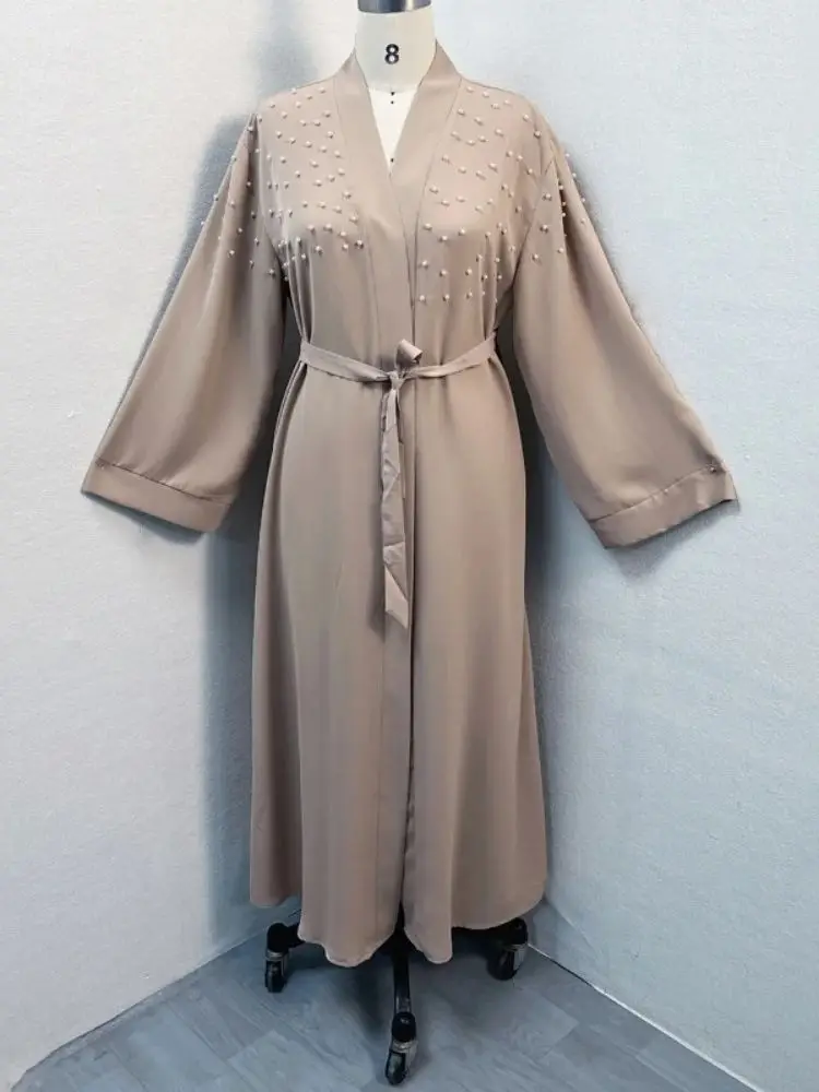 Ramadan Eid Open Abaya Damen Dubai Luxury Kebaya Muslim Modest Kimono Women Clothing Islam Kaftan Robe Longue Femme Musulman