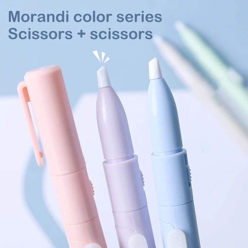 Tragbare Mini bunte Falt schere Mini Multifunktions Gravur Messer Schere Papier Trimmen Utility Messer Schul material