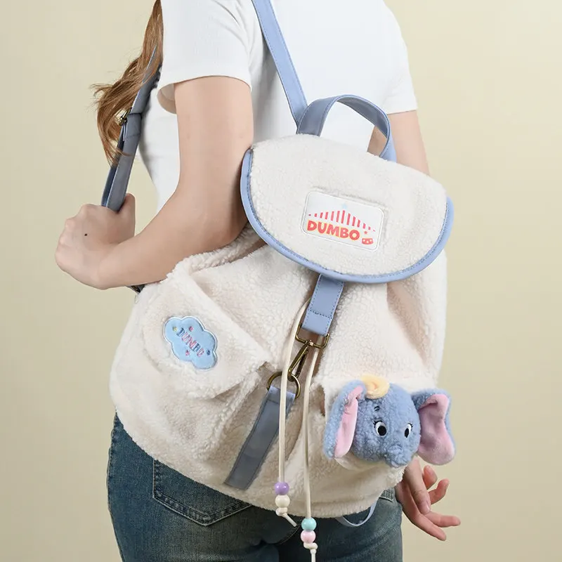 Original Disney Holiday Gifts Genuine Potdemiel Flying Elephant Strawberry Bear Stienik Backpack Plush Doll Winter Birthday Gift