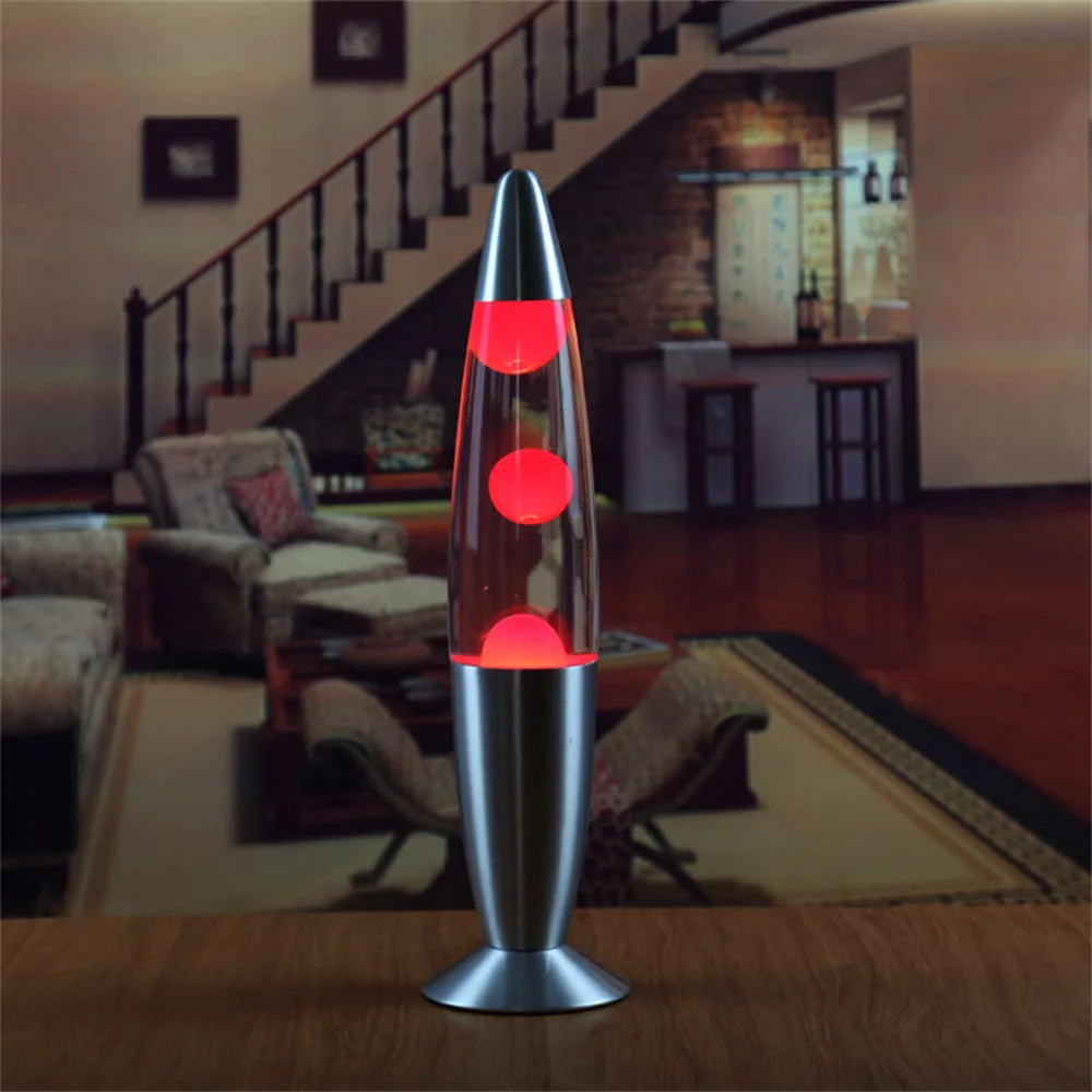 25W Lava Lamp Base in metallo luce notturna vulcano Lava Fantasy meduse Nightlight Glare incandescente Lava illuminazione Lampsr regalo per bambini